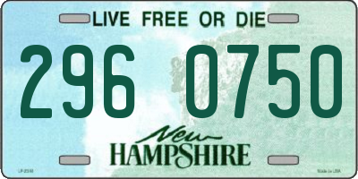 NH license plate 2960750