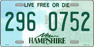 NH license plate 2960752