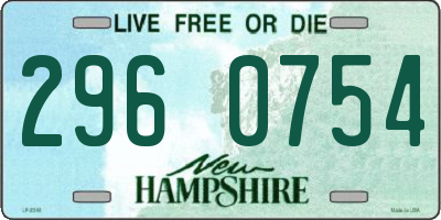 NH license plate 2960754
