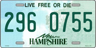 NH license plate 2960755
