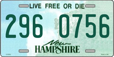 NH license plate 2960756
