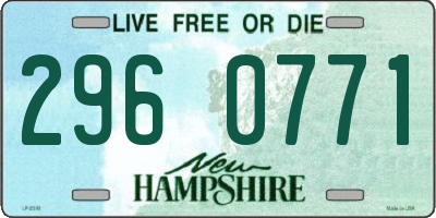 NH license plate 2960771