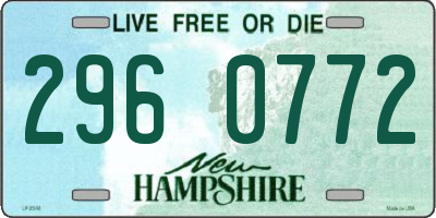 NH license plate 2960772