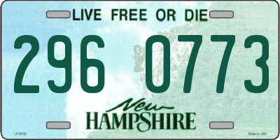 NH license plate 2960773