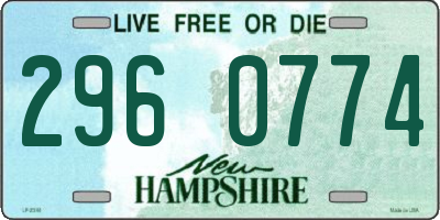 NH license plate 2960774