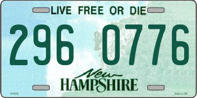 NH license plate 2960776