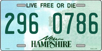 NH license plate 2960786
