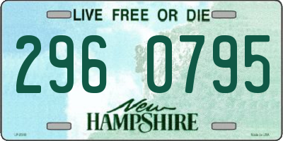 NH license plate 2960795
