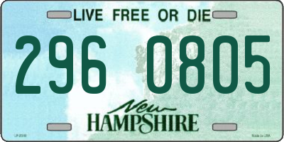 NH license plate 2960805