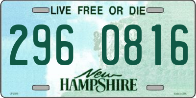 NH license plate 2960816