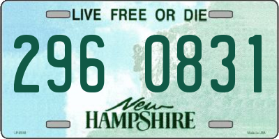 NH license plate 2960831