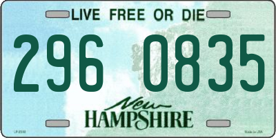 NH license plate 2960835