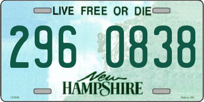 NH license plate 2960838