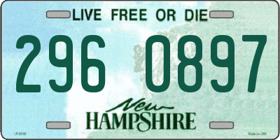 NH license plate 2960897