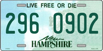 NH license plate 2960902