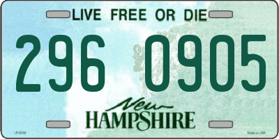 NH license plate 2960905