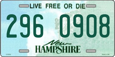 NH license plate 2960908