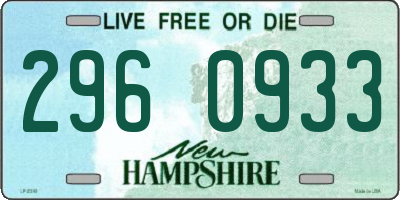NH license plate 2960933