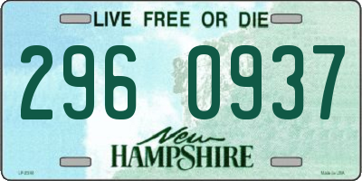 NH license plate 2960937
