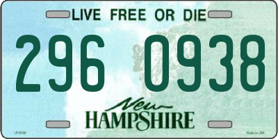 NH license plate 2960938