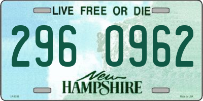 NH license plate 2960962