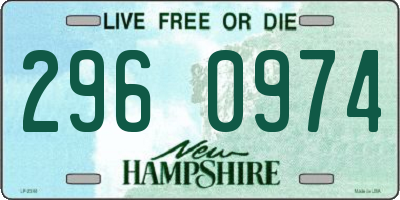 NH license plate 2960974