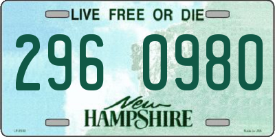 NH license plate 2960980