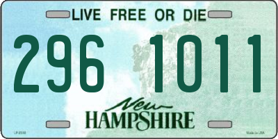 NH license plate 2961011