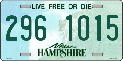 NH license plate 2961015
