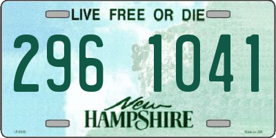NH license plate 2961041