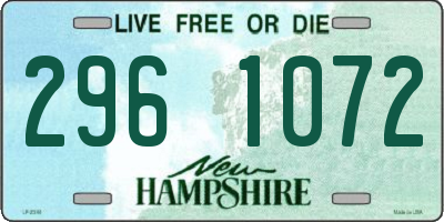 NH license plate 2961072