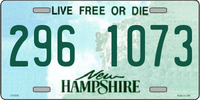 NH license plate 2961073