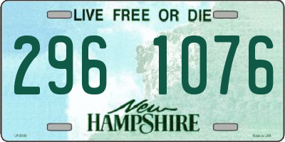 NH license plate 2961076