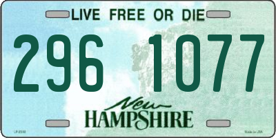 NH license plate 2961077