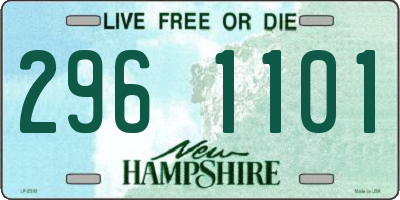 NH license plate 2961101