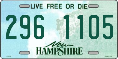 NH license plate 2961105
