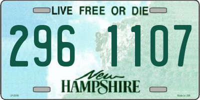NH license plate 2961107