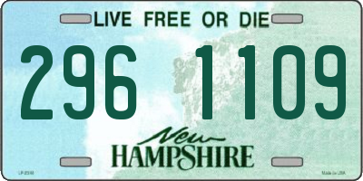 NH license plate 2961109
