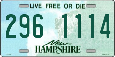 NH license plate 2961114