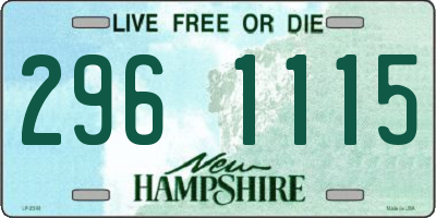 NH license plate 2961115