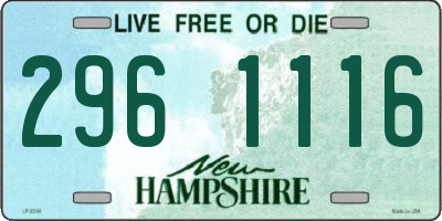 NH license plate 2961116
