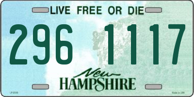 NH license plate 2961117