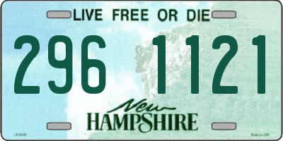 NH license plate 2961121