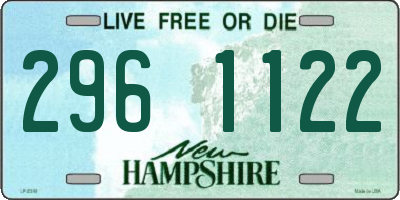 NH license plate 2961122