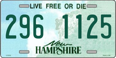 NH license plate 2961125