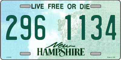 NH license plate 2961134