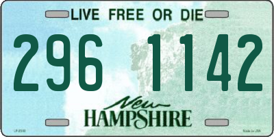 NH license plate 2961142