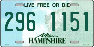 NH license plate 2961151