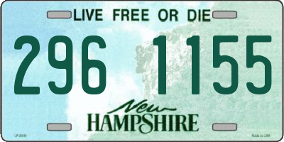 NH license plate 2961155