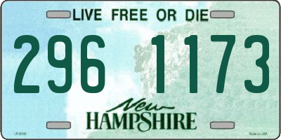 NH license plate 2961173